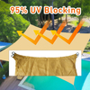 Outdoor Triangle UV Block Protection HDPE Shade Sail