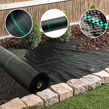 PP Fabric Agricultural Black Plastic Ground Cover Weed Control Mat