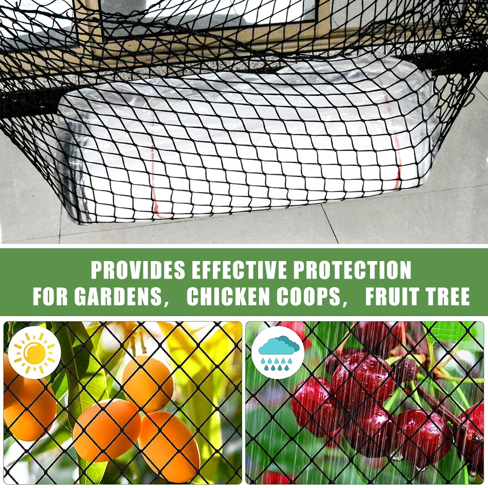 HDPE Knotless Control Bird Protection Net 12*12cm Knotless Goal Net