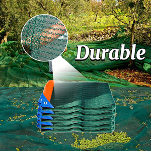 HDPE Dark Green Olive Netting Agriculture Harvest Net 95gsm Olive Net