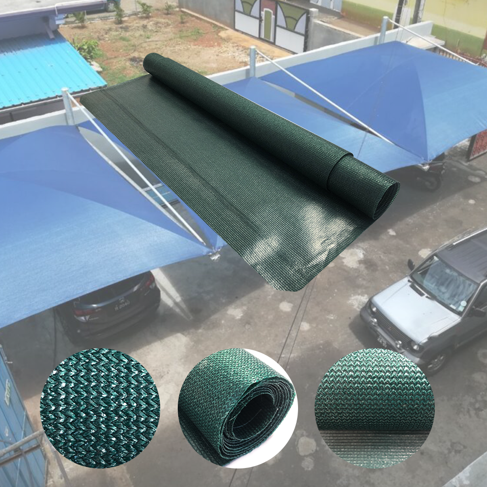 Green Waterproof Sun Shade Net UV Block for Outdoor Facility And Activities
