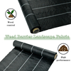 Black Green White PP Woven Geotextile Weed Control Ground Cover