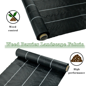 Black Green White PP Woven Geotextile Weed Control Ground Cover