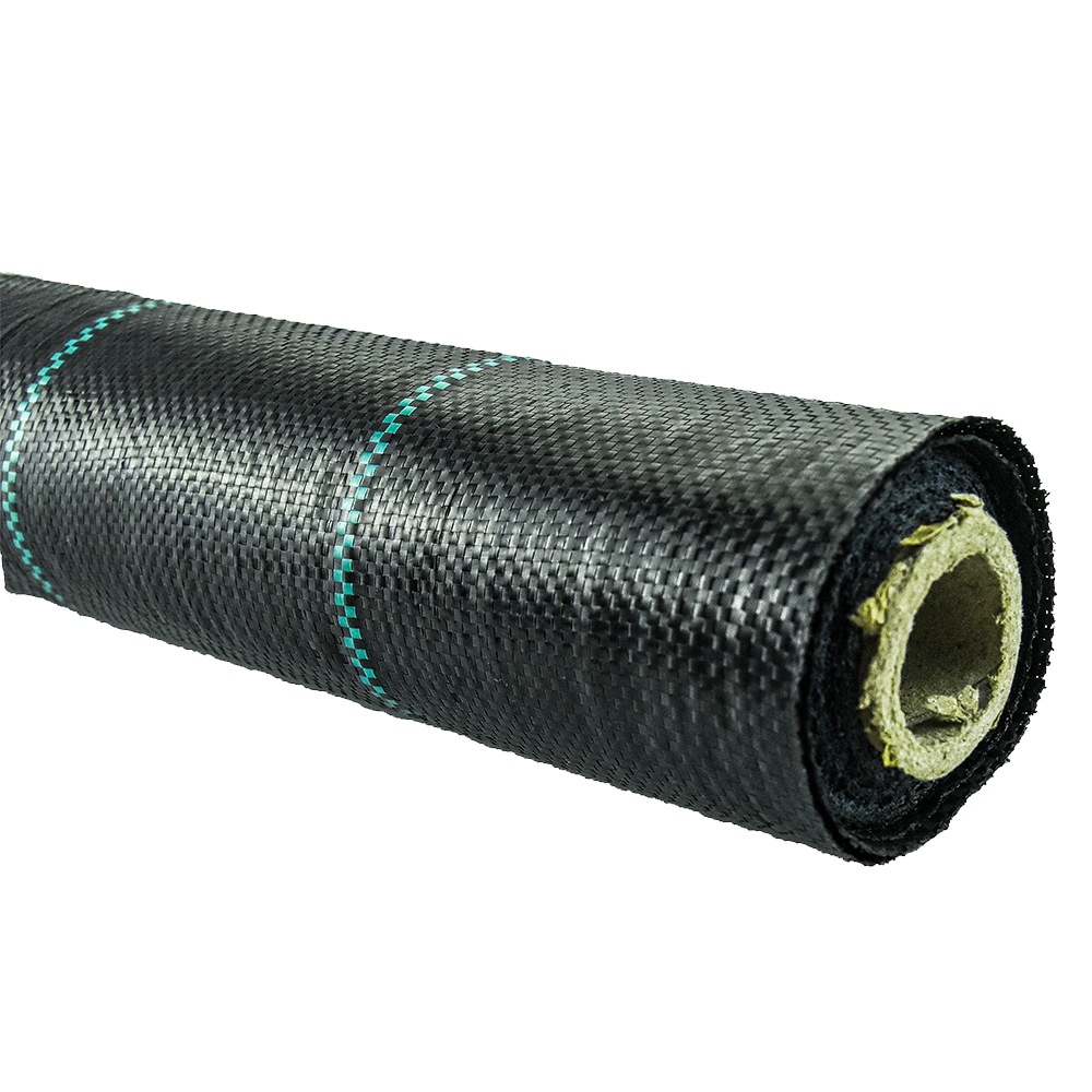 Black Green White PP Woven Geotextile Weed Control Ground Cover