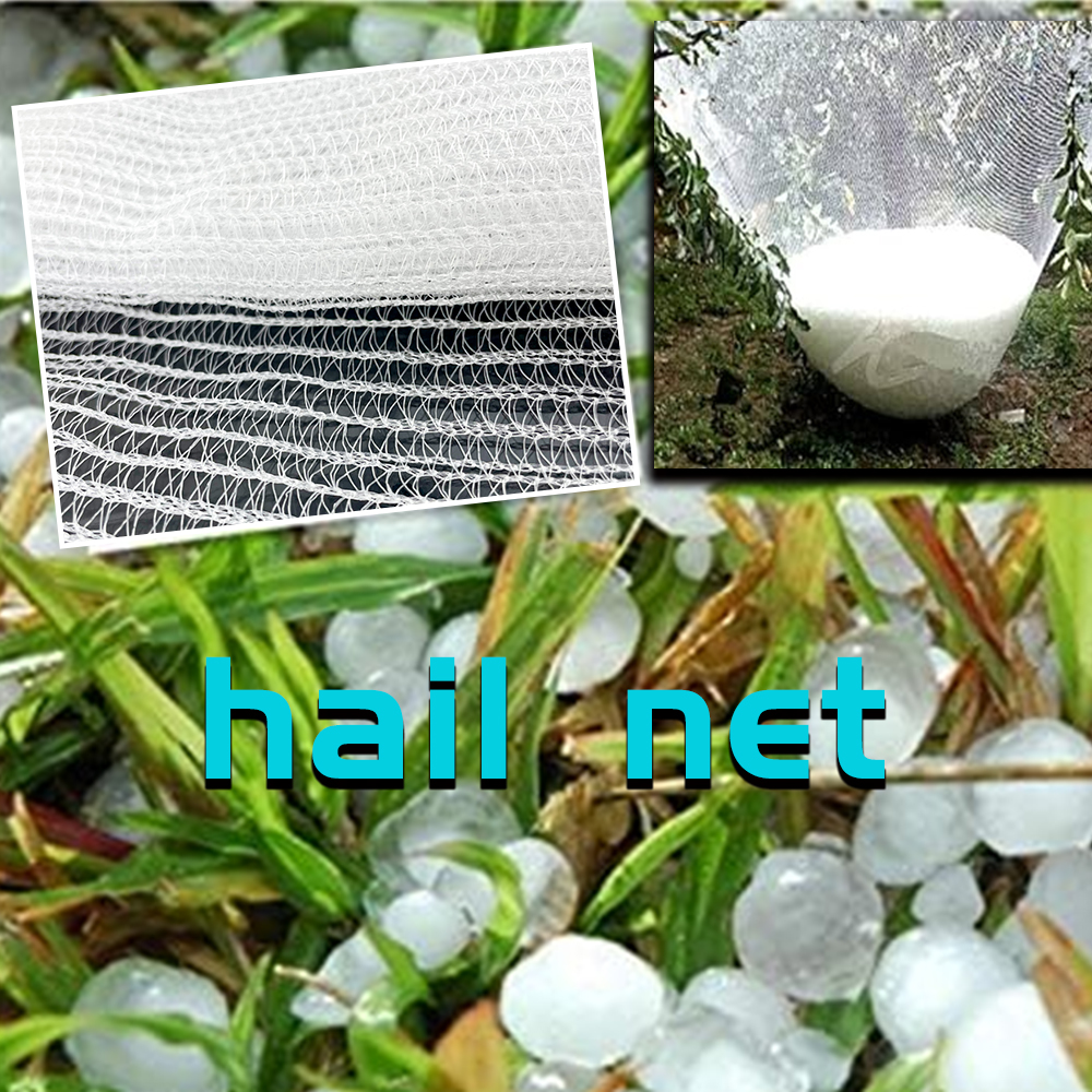 Factory Supply 100% Virgin HDPE Anti Hail Net White Hail Protection Net
