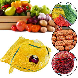 Wholesale Custom Onion Potato Vegetable Packaging Bag PP Leno Mesh Bag 