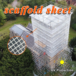 Clear Plastic Leno Tarps Cover Pe Lona Net Poly Scaffold Sheet