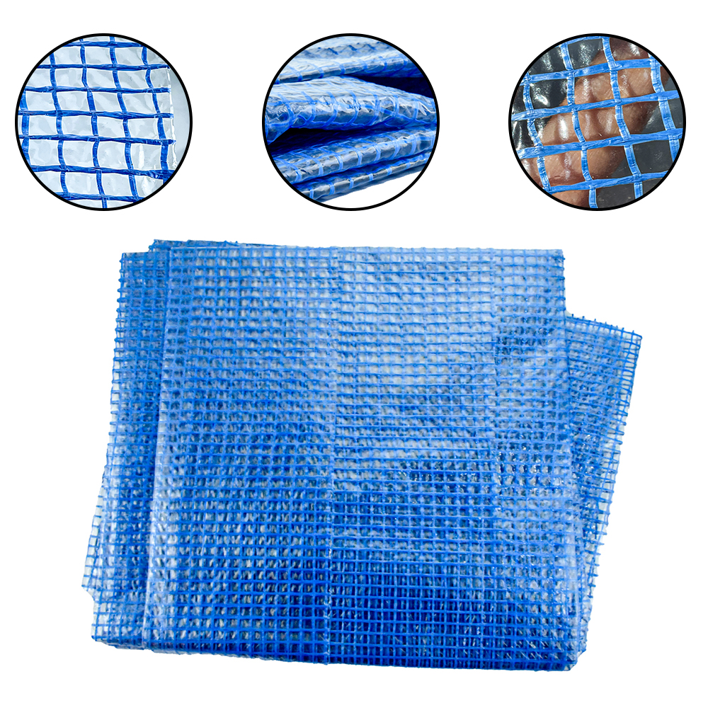 Clear Plastic Leno Tarps Cover Pe Lona Net Poly Scaffold Sheet