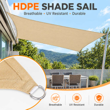 140gsm 160gsm Beige PE Shade Sail