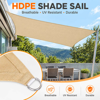 140gsm 160gsm Beige PE Shade Sail