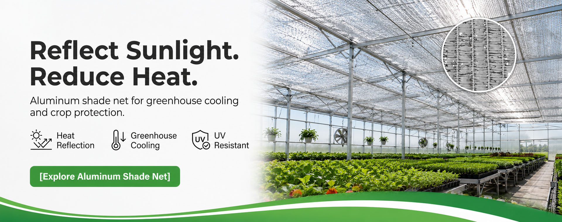 aluminum shade net