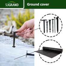 Argricutural Black PP Woven Fabric Weed Control Mat Ground Cover