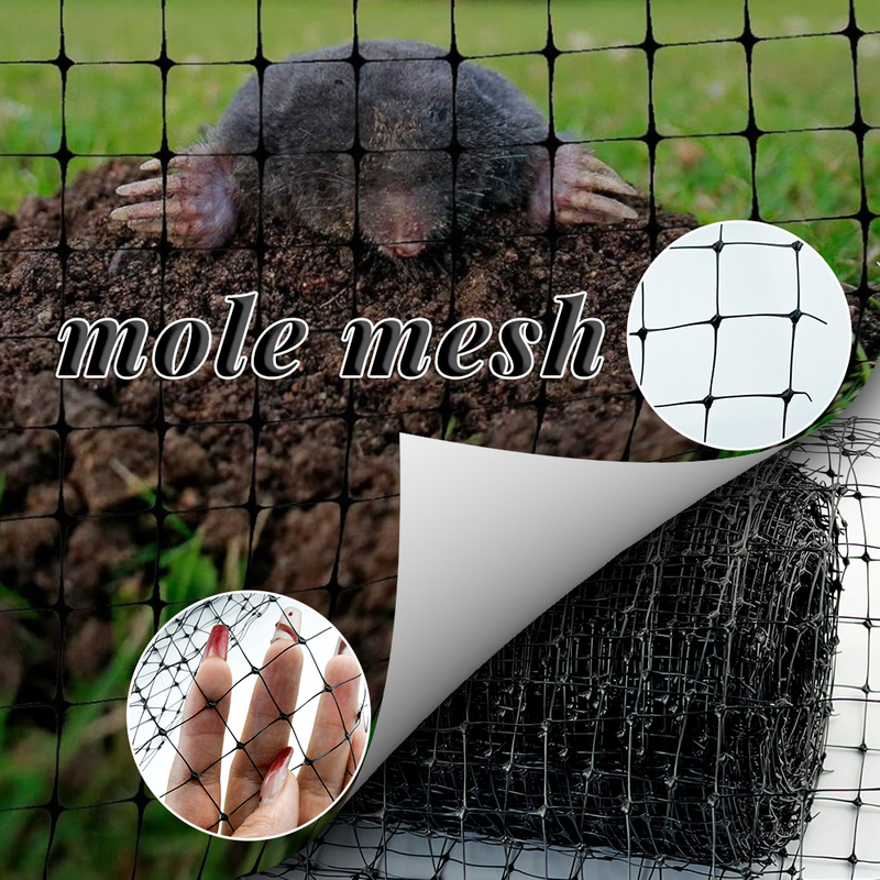 PP Material Extruded Mesh Black Anti Mole Netting for Outdoor